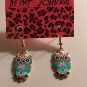 Betsey Johnson OWL Earrings $5
